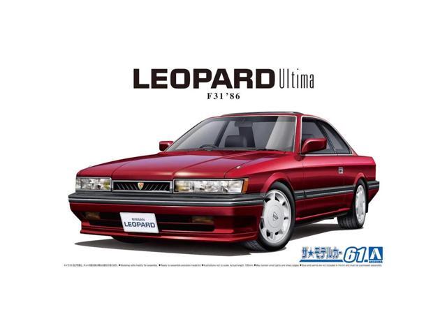 Aoshima: 1/24 Nissan UF31 Leopard 3.0 Ultima '86 Scale Model Kit #61