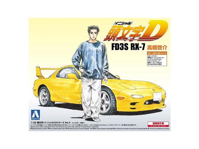 Aoshima: Initial D - Takahashi Keisuke's FD3S RX-7 1/32 Scale Model Kit #04