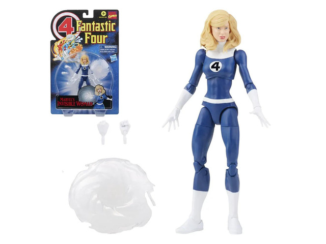 Retro Marvel Legends: Fantastic Four - Invisible Woman 6-Inch Action Figure