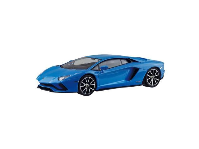 Aoshima: 1/32 The Snap Kit Lamborghini Aventador S (Pearl Blue) Scale Model Kit #12-E