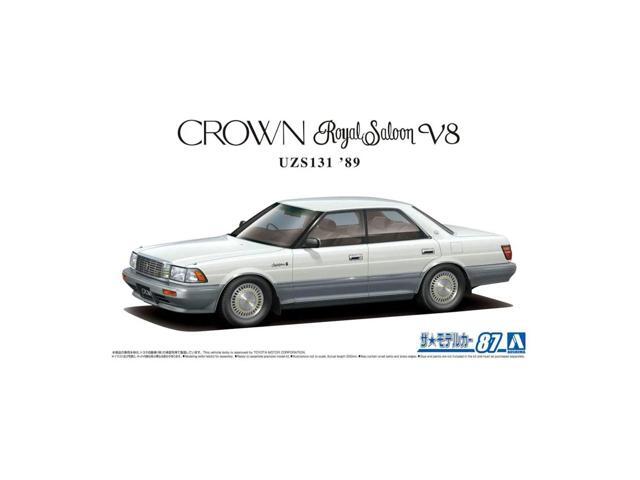 Aoshima: 1/24 Toyota UZS131 Crown Royalsaloon G '89 Scale Model Kit #87