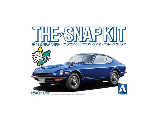 Aoshima: 1/32 The Snap Kit Nissan S30 FAIRLADY Z (Blue Metallic) Scale Model Kit #13-E