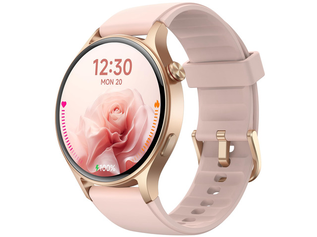 Smart Watch for Women,1.3' AMOLED Touchscreen Fitness Tracker, Make/Answer Calls, Heart Rate SpO2 Monitor, 3ATM Waterproof, Sleep & Activity...