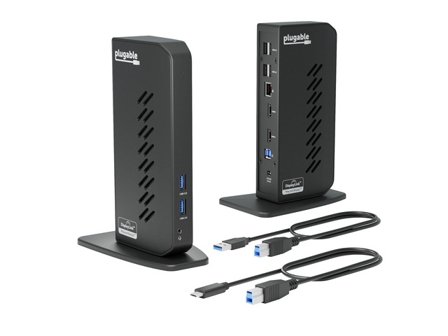 Dual 1080p HDMI Universal Docking Station For USB-C & USB 3.0 Laptop, 10 Ports, Windows/ChromeOS Plug & Play, macOS Driver Required (UD-3900Z)