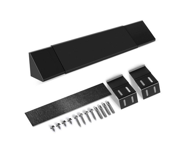Black Adjustable Fireplace Hood for 28 to 48' Fireplace Hood Heat Shield Equipped with Insulation Cotto