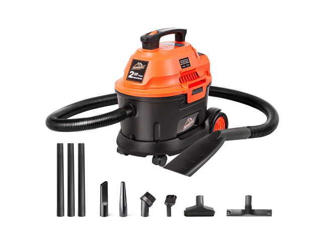 AA255W 2.5 Gal 2 Peak HP Wet/Dry Utility Vac Orange/Black