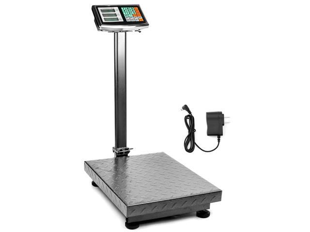 Foldable 600LB Weight Computing Postal Scale, Floor Platform Digital Scale, Accurate Warehouse Large Shipping Mailing LB/KG Calculator