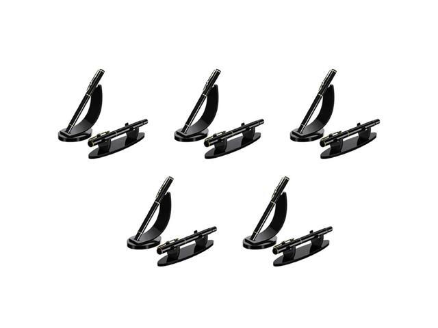 10 Pieces Acrylic Pen Holder Display Stand Pencil Display Holder Fountain Pen Ballpoint Pen Display Rack (Black)