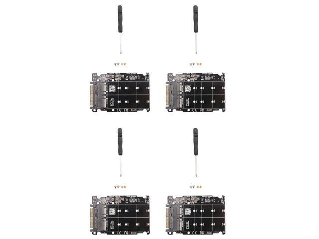 4X 2 In 1 M.2 Nvme SATA U2PCB M.2 NVME SSD Key M Key B SSD To U.2 SFF-8639 Adapter Pcie M2 Converter Desktop Computer