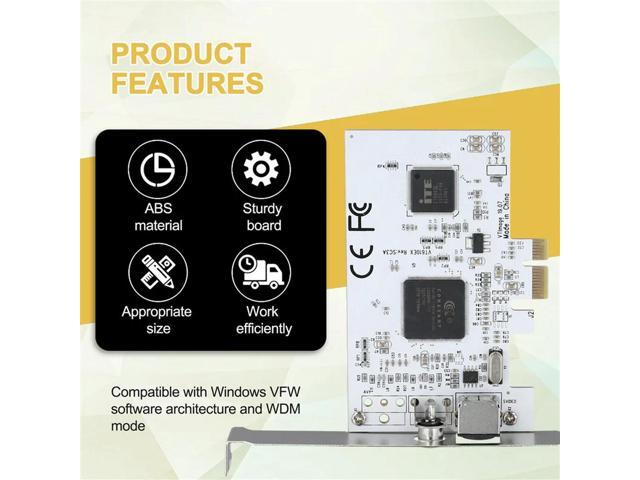 PCIE Expansion Card PCIE To AV Surveillance HD 640X480 Resolution Video Capture Card Image Capture Card