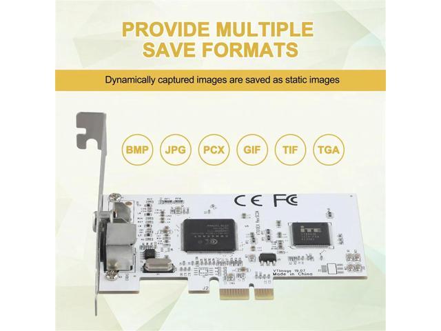 PCIE Expansion Card PCIE To AV Surveillance HD 640X480 Resolution Video Capture Card Image Capture Card