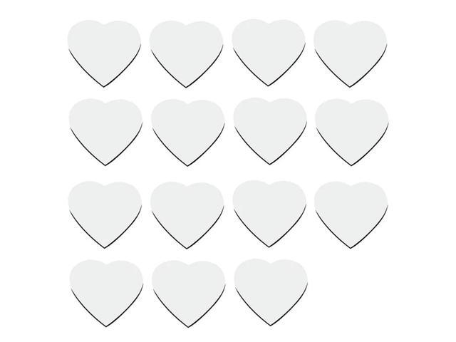 60Pcs Heart Shaped Sublimation Magnet Blanks Wedding Valentines Day Refrigerator Magnets Love Heart Wall Door Decoration