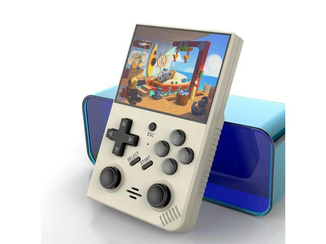 R35plus Retro Video Game Console 64G 30,000+ Games 3.5In IPS Screen Handheld Game Console Plastic Linux System For GBA PSP PS1,D