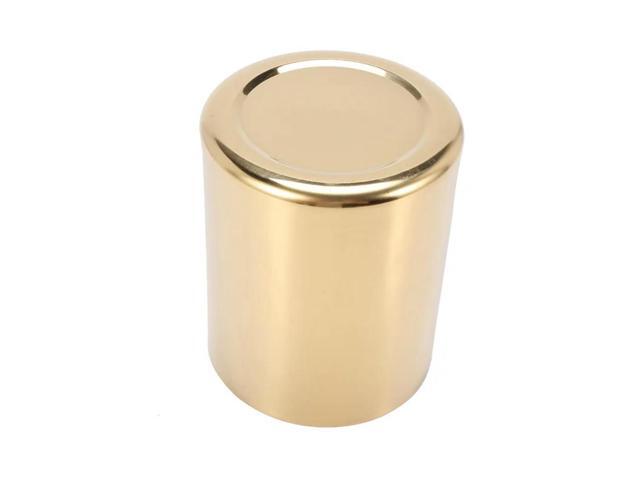 6-Piece Pencil Cup Holder Pen Pot Makeup Brushes Holder Desk Stationery Organizer Stainless Steel (Gold)