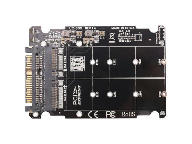 4X 2 In 1 M.2 Nvme SATA U2PCB M.2 NVME SSD Key M Key B SSD To U.2 SFF-8639 Adapter Pcie M2 Converter Desktop Computer