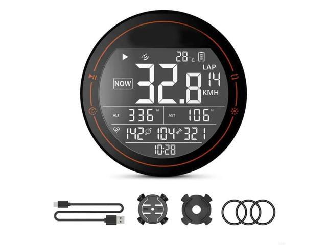1 Set Bike Computer Fast Positioning Accuracy Auto Shutdown Night Readable 2.5inch Display Type C Charging