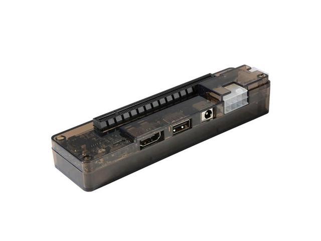 1Set Dock Laptop Docking Station Video Card NGFF M.2 A Key Cable Transparent Black