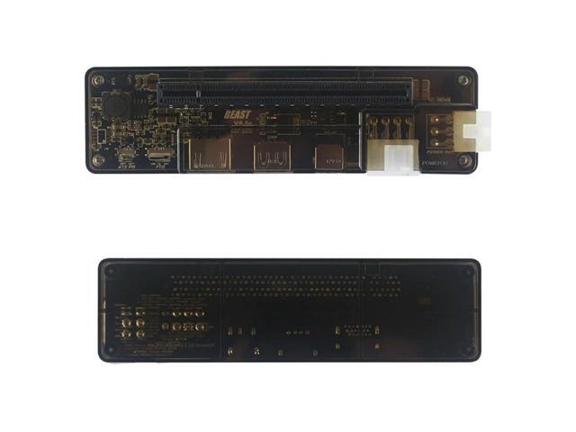 1Set Dock Laptop Docking Station Video Card NGFF M.2 A Key Cable Transparent Black