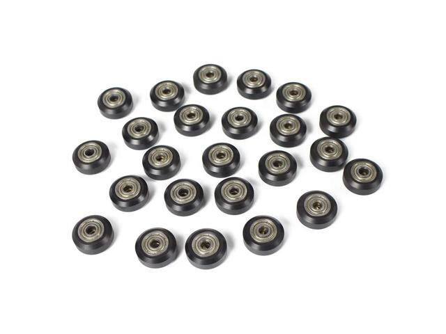 [65Pcs]3D Printer POM Pulley Wheels 625Zz Linear Bearing Ulley Passive Round Wheel Roller For Creality CR10,Ender 3
