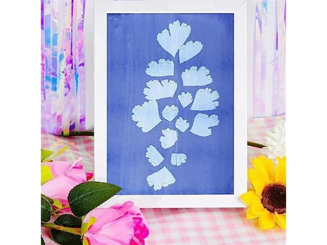 90 Sheets Sun Print Paper Kits Cyanotype Paper Kit A4 Nature Printing Solar For Kids Adults DIY Art Crafts Project