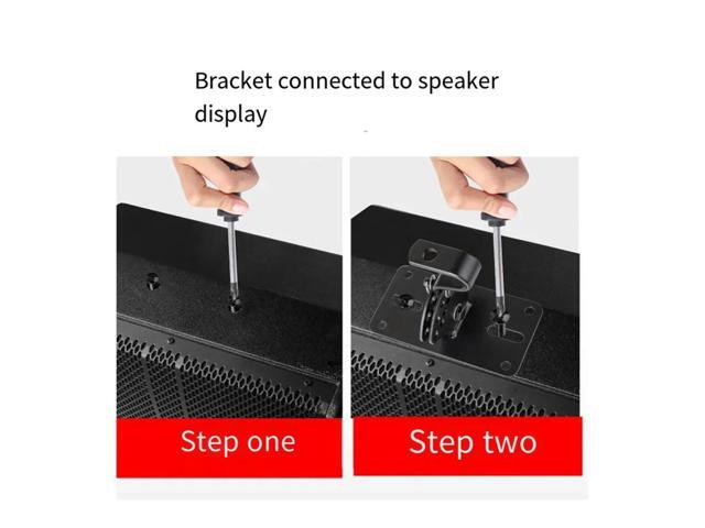 2Pcs Speaker Wall Mount Bracket Screw Pendant Bracket Bracket Speaker Ceiling Rack Surround KTV Hanger Rings Easy To Use