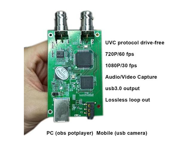 AHD CVBS CVI TVI To USB Video Converter AHD Audio Video Capture Card Module 1080P Analog HD Drive Free With Loop Out