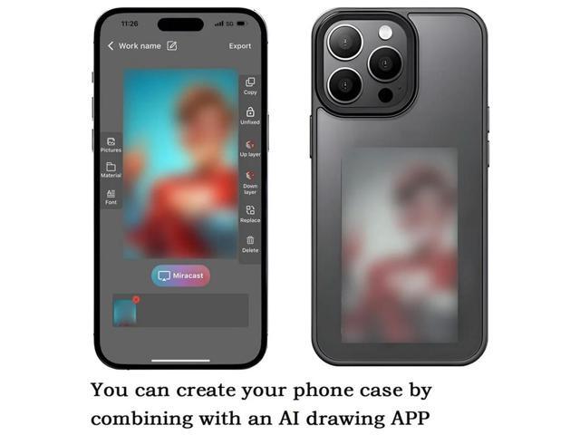 Photo Rear Projection DIY Phone Case Instantly Displays Photos On Back Cover For