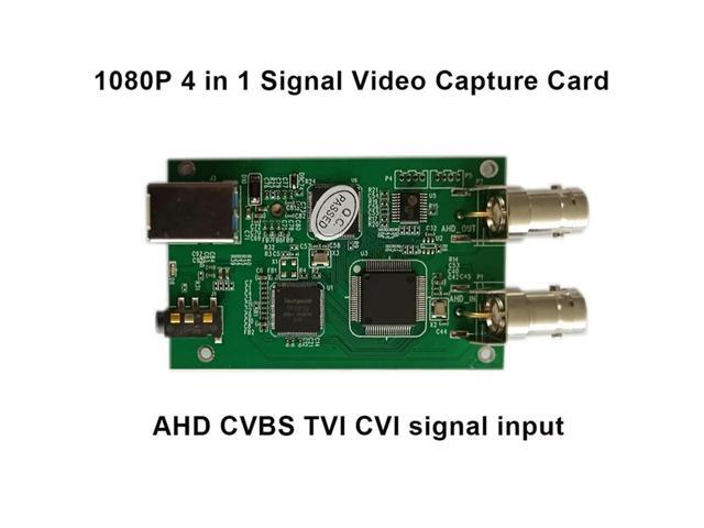 AHD CVBS CVI TVI To USB Video Converter AHD Audio Video Capture Card Module 1080P Analog HD Drive Free With Loop Out