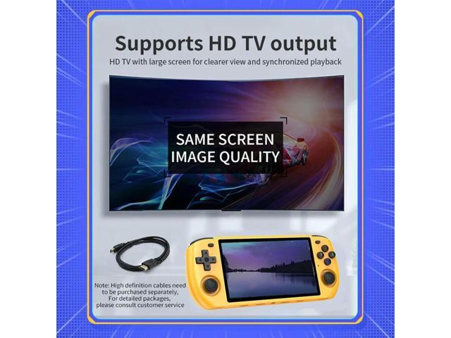 RGB10 Max3 Retro Game Console 16G+64G 5.0 Inch Handheld Video Game Console For MAME PSP N64 GBA NDS Emulator Easy Install B