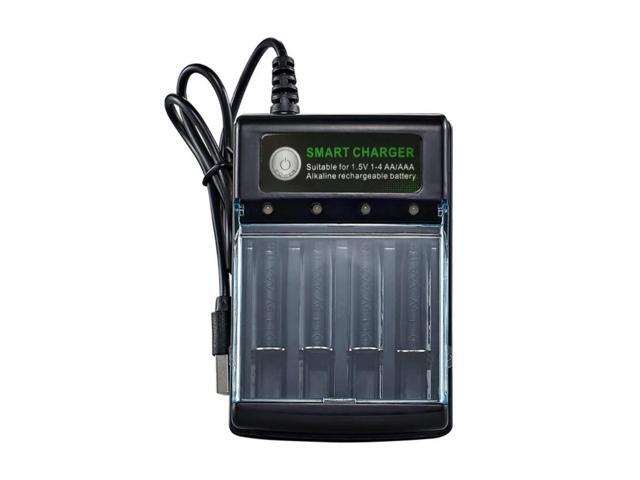 Alkaline Charger 1.5V 4 Slots Charging Circuit for Multiple Reusability and Friendly Electronics Power