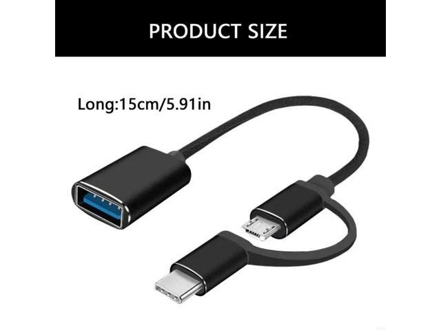 l USB C Type C Male to USB3.0 Female OTG Data Sync Data & Charging Cable