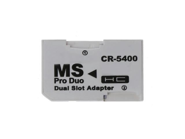 Micro SD TF to Memory Stick MS Pro for Duo for PSP 1000/2000 / 3000 Card Dual 2 Slot Adapter Converter CR-5400 CR5400