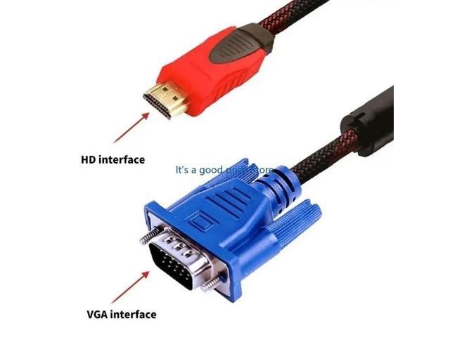 Adapter Cable 19pin Male to VGA Male Cable Cord 1080P Video Cables Universal for Computer Laptop Projector