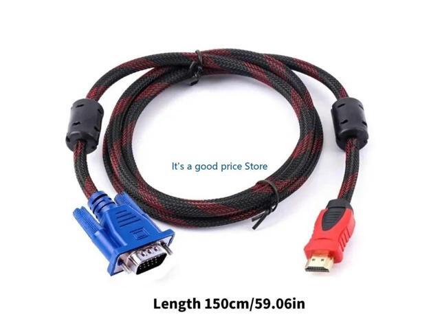 Adapter Cable 19pin Male to VGA Male Cable Cord 1080P Video Cables Universal for Computer Laptop Projector