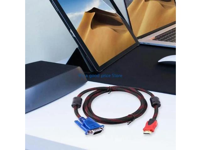 Adapter Cable 19pin Male to VGA Male Cable Cord 1080P Video Cables Universal for Computer Laptop Projector