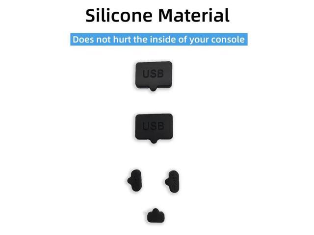 12 in 1 Silicone Dust Plugs Set Dustproof Plug Anti-dust Cover for PS5 Slim for 5 Slim Console Accessories