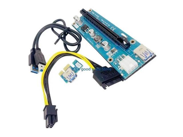 PCIe 1X To 16X External Graphics Card Adapter With USB3.0 Cable for Laptop Gaming Multimedia Practical Solution Computer