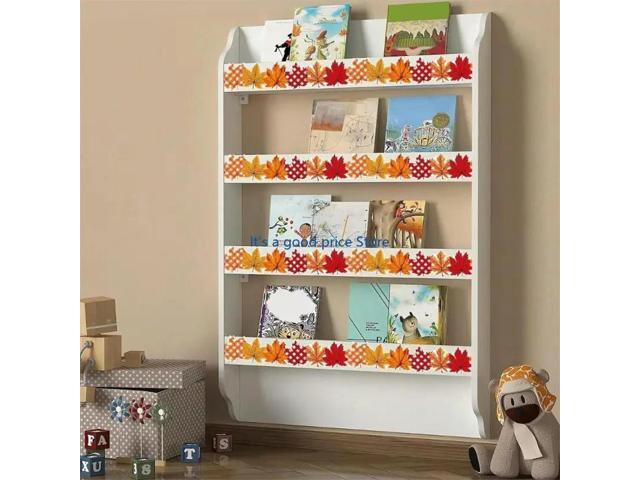 Bulletin Board Border 32.8ft Thanksgiving Leaf Border Trim Wall Sticker for Classroom Whiteboards Chalkboard Decoration