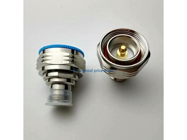 Coaxial Adapter L29 7/16 DIN Male To N Female Connectors Cable Connectors Plug Screw Solder Speaker Bucket Adapter Socket