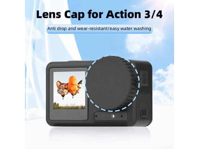 TPU Lens Cap Cover Anti-Scratch Protective Cover Shockproof Lens Protector Anti-Stain for Osmo Action 4/Action 3 Lens Cover