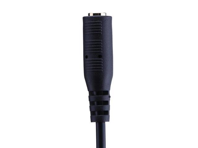 1pc 3.5mm Audio Jack Female to Male RJ9 Plug Adapter Converter Cable