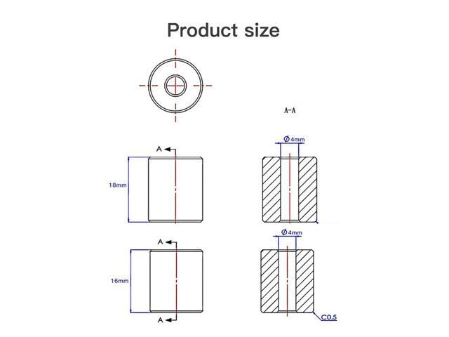 4pcs Silicone Hot Bed Leveling Columns Solid SpPlatform Leveling Column for Creality CR-10 10S 10 V2 10 Mini