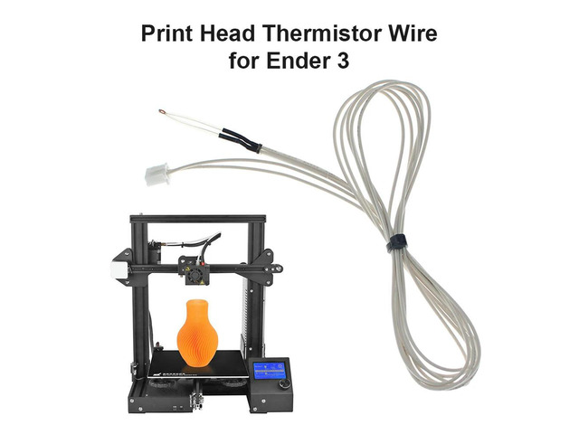 3D Printer 100K NTC Thermistors Cable for Ender 3/Ender 3 Pro/Ender 5/CR-10S