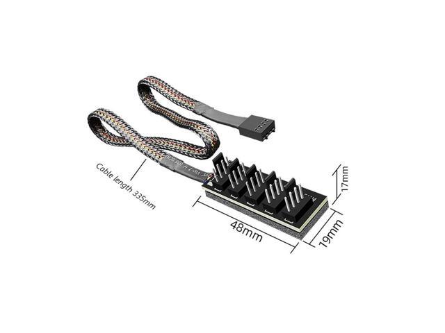 1 to 5 4Pin PWM Fan Hub CPU Fan PC Case Cooling Fan Power Extension Cable