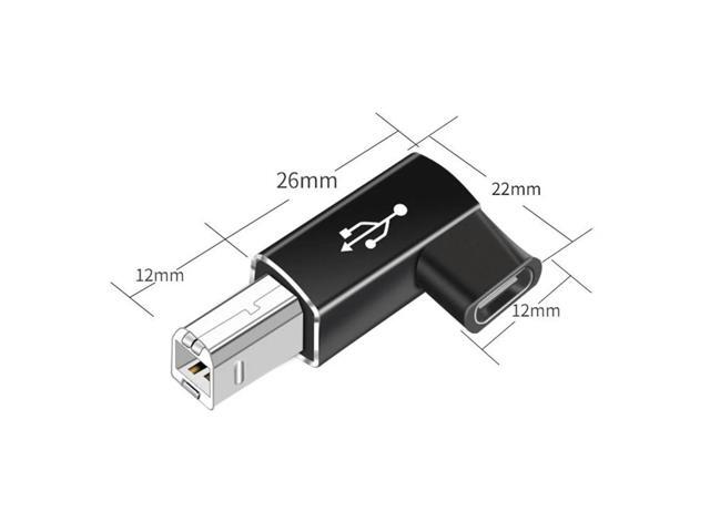 USB Type C Female to USB B Male Converter for Printer MIDI Controller Keyboard