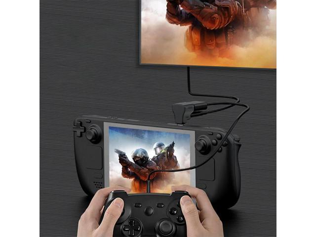 1 To 2 USB-C To USB-C USB-A Adapter 20Gbps USB-C Male To USB-C USB-A Female Adapter 8K 60HZ 180 Degree U-shaped for STEAM DECK