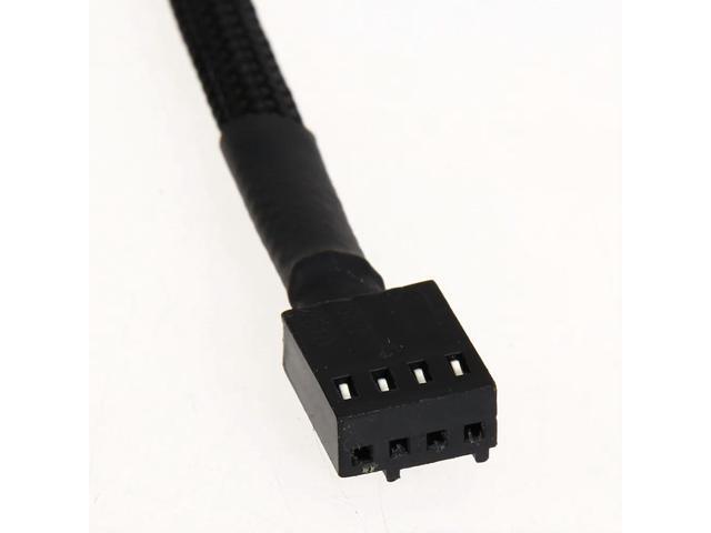 5 Pcs 4 Pin PWM Connector Case Fan Extension Power Cable Male To Female Extending Cable Extending Cable for Computer Case Fan