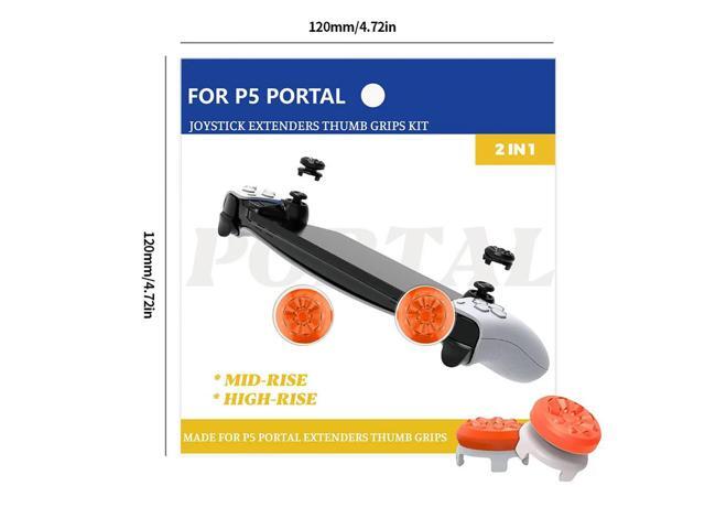 Thumb Grips Caps 1 High-Rise 1 Mid-Rise Joystick Caps Non-Slip Rocker Cap for PS5 Portal for Portal Remote Player
