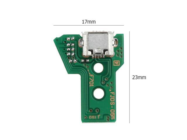 JDS-055 Replacement Charging Port Assembly USB Adapter Charger Socket Board Connector Module for PS4 Controller