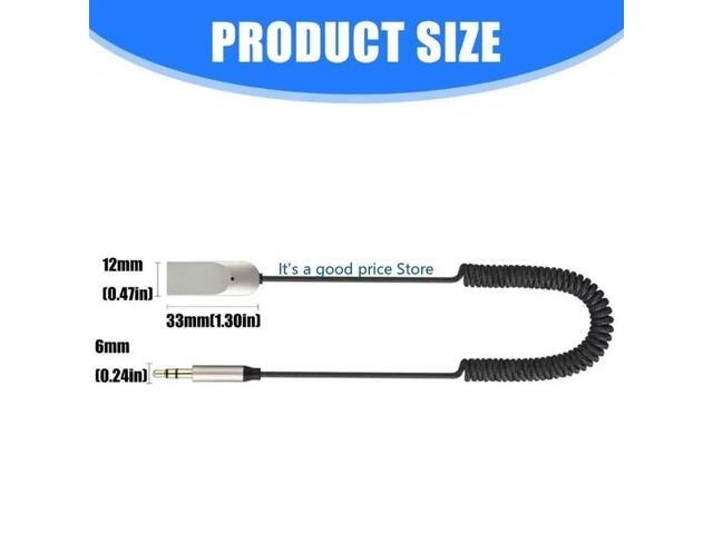 Car Sound Bluetooth-compatible Converters With Enhanceds Voice Recognition 3.5mm AUXs Output And USB Power Supply